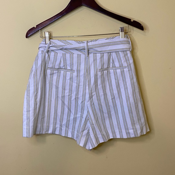 1. State Shorts Stripe Tie Waist Size 12 White Yellow NWT - Picture 5 of 8